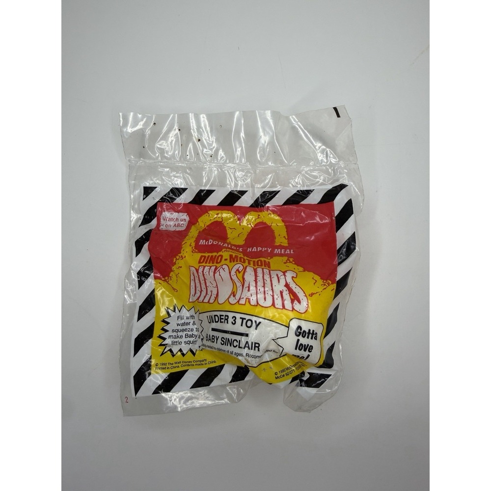 BABY SINCLAIR - DINOSAURS TV SHOW VINTAGE 1992 MCDONALDS UNDER 3 HAPPY MEAL TOY